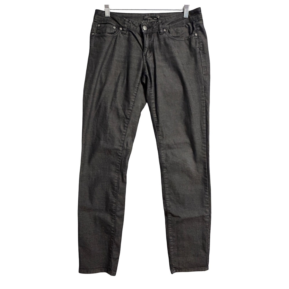 Prana Black Skinny Jeans 27 Dark Wash Low Rise Stretch Casual Streetwear Modern